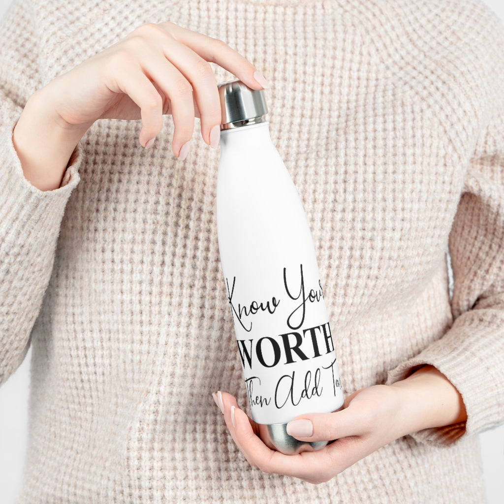 Know Your Worth Insulated Bottle
